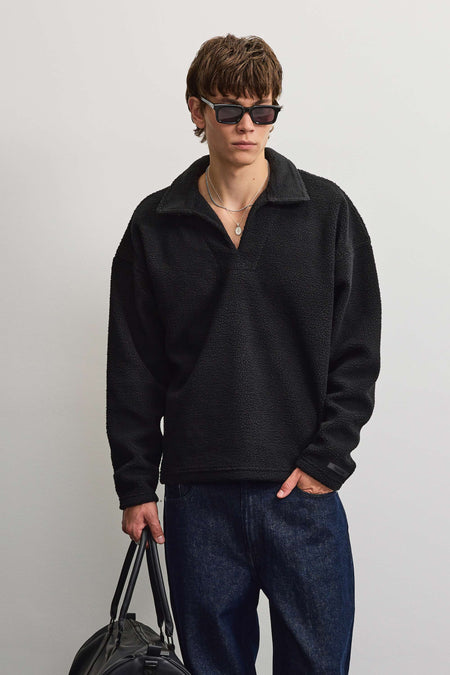 Burano Collar Longsleeve Black