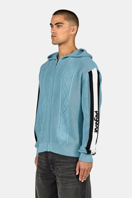 Cheb Cable Knit Jacket Frost Blue