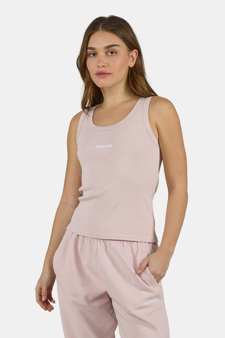 Cesis Rib Tanktop Washed Powder Pink