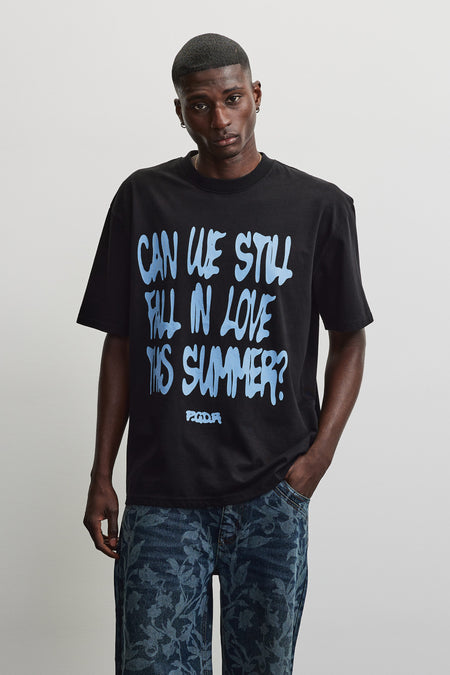 Elgin Oversized Tee Washed Black