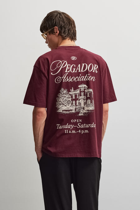 Carloforte Oversized Tee Washed Dark Red