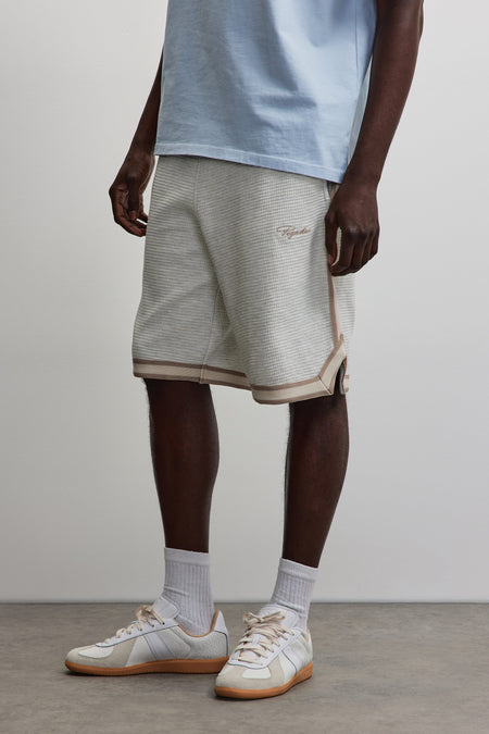 Signar Waffle Basketball Shorts Cloud Grey Melange