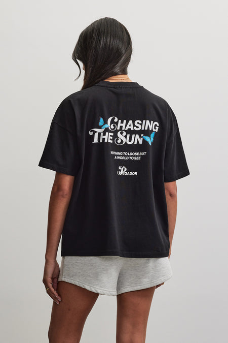 Idrija Heavy Oversized Tee Washed Black