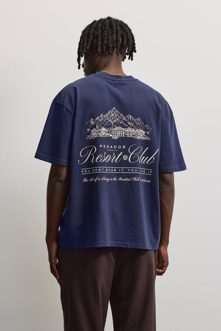 Berat Oversized Tee Indigo Blue