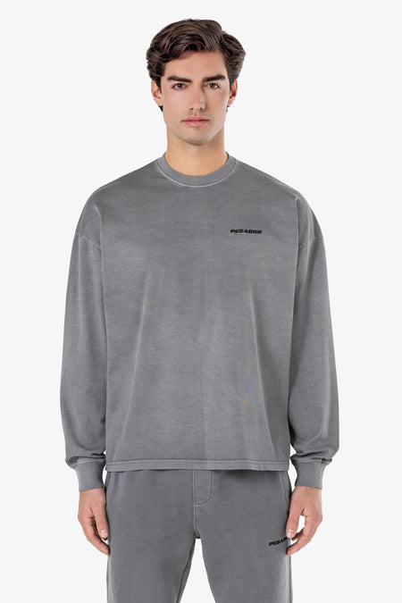 Rusk Logo Oversized Longsleeve Vintage Grey