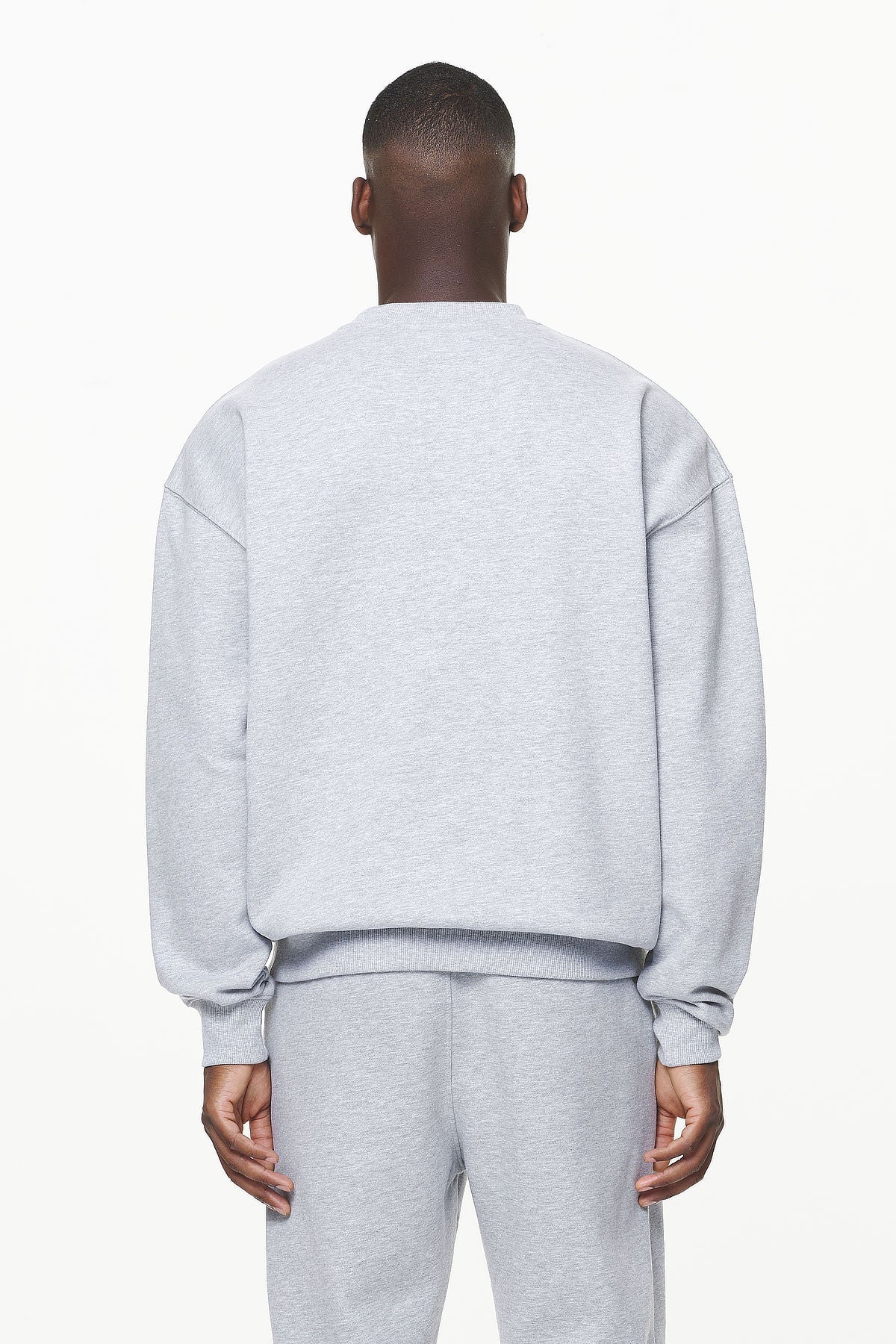 Pegador Logo Oversized Sweater Grey Melange Gegenansicht aus der Built to Last Kollektion für Herren