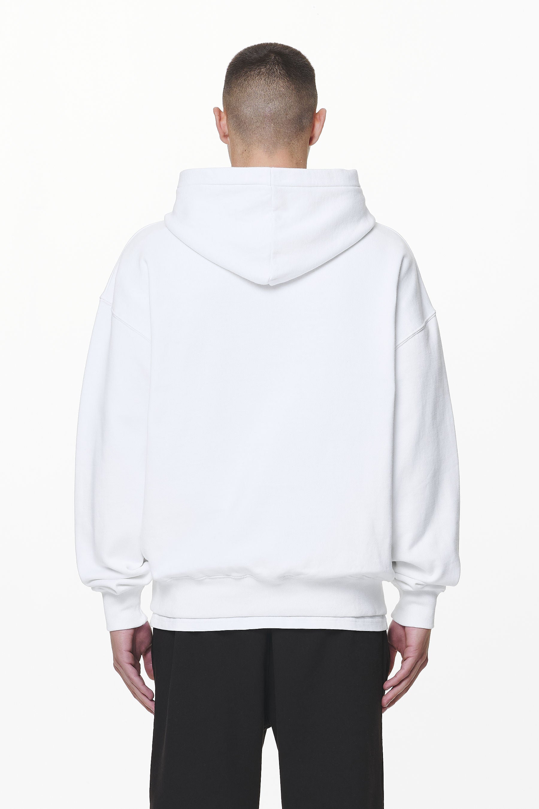 Pegador Logo Oversized Hoodie White Gum Gegenansicht aus der Do not Disturb Kollektion für Herren