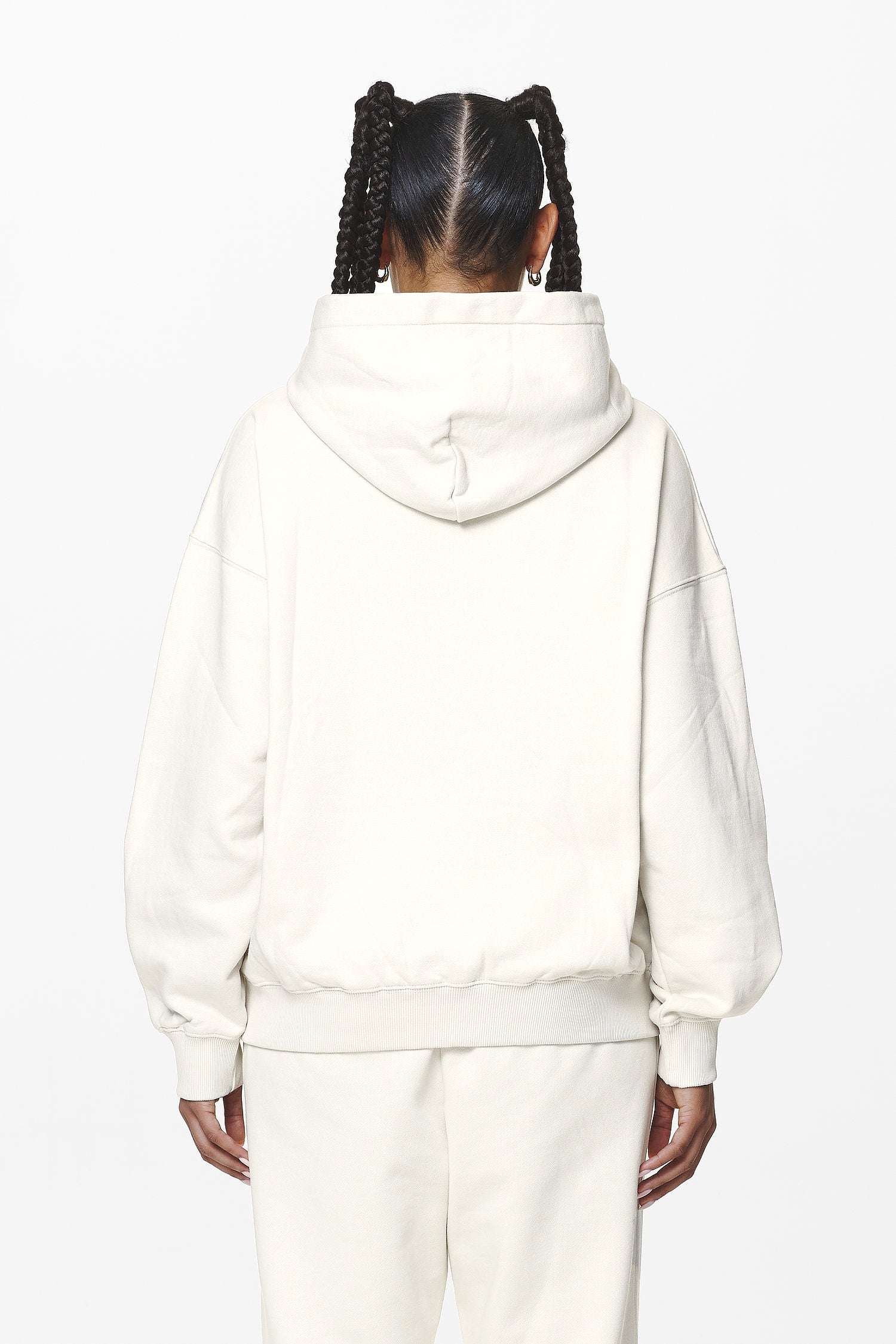 Pegador Clarita Logo Oversized Hoodie Washed Salty Cream Gum Gegenansicht aus der Do not Disturb Kollektion für DaHerren