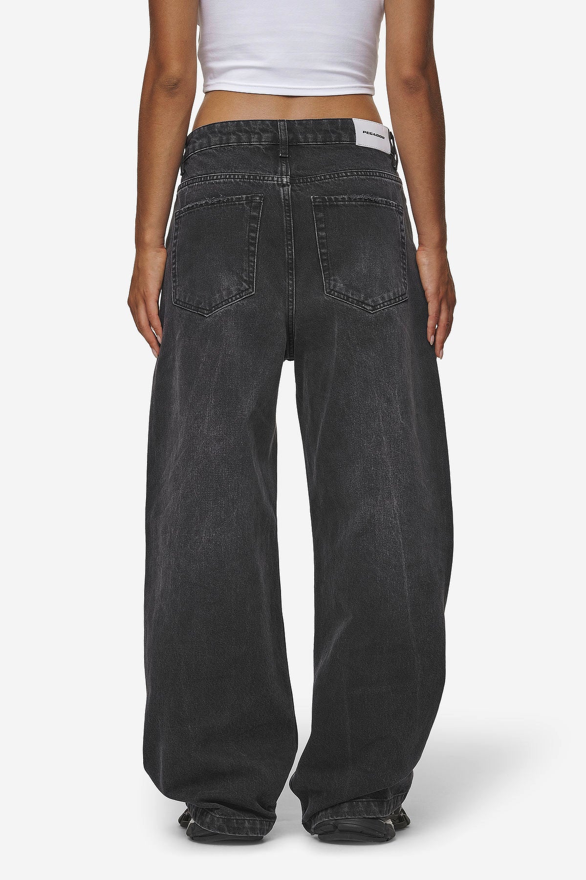 Pegador Mally Super Baggy Jeans Washed Deep Grey Gegenansicht aus der Most Alive Kollektion für DaHerren