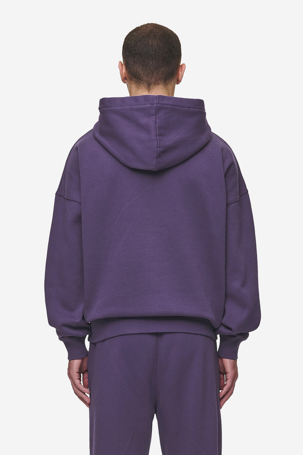 Pegador Logo Boxy Hoodie Washed Deep Purple Gegenansicht aus der Most Alive Kollektion für Herren