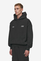 Pegador Lance Oversized Hoodie Vintage Black Gegenansicht aus der Most Alive Kollektion für Herren