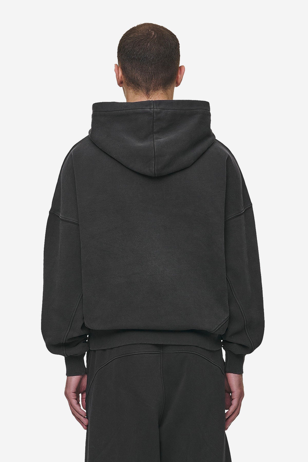 Pegador Mill Boxy Hoodie Vintage Black Gegenansicht aus der Most Alive Kollektion für Herren