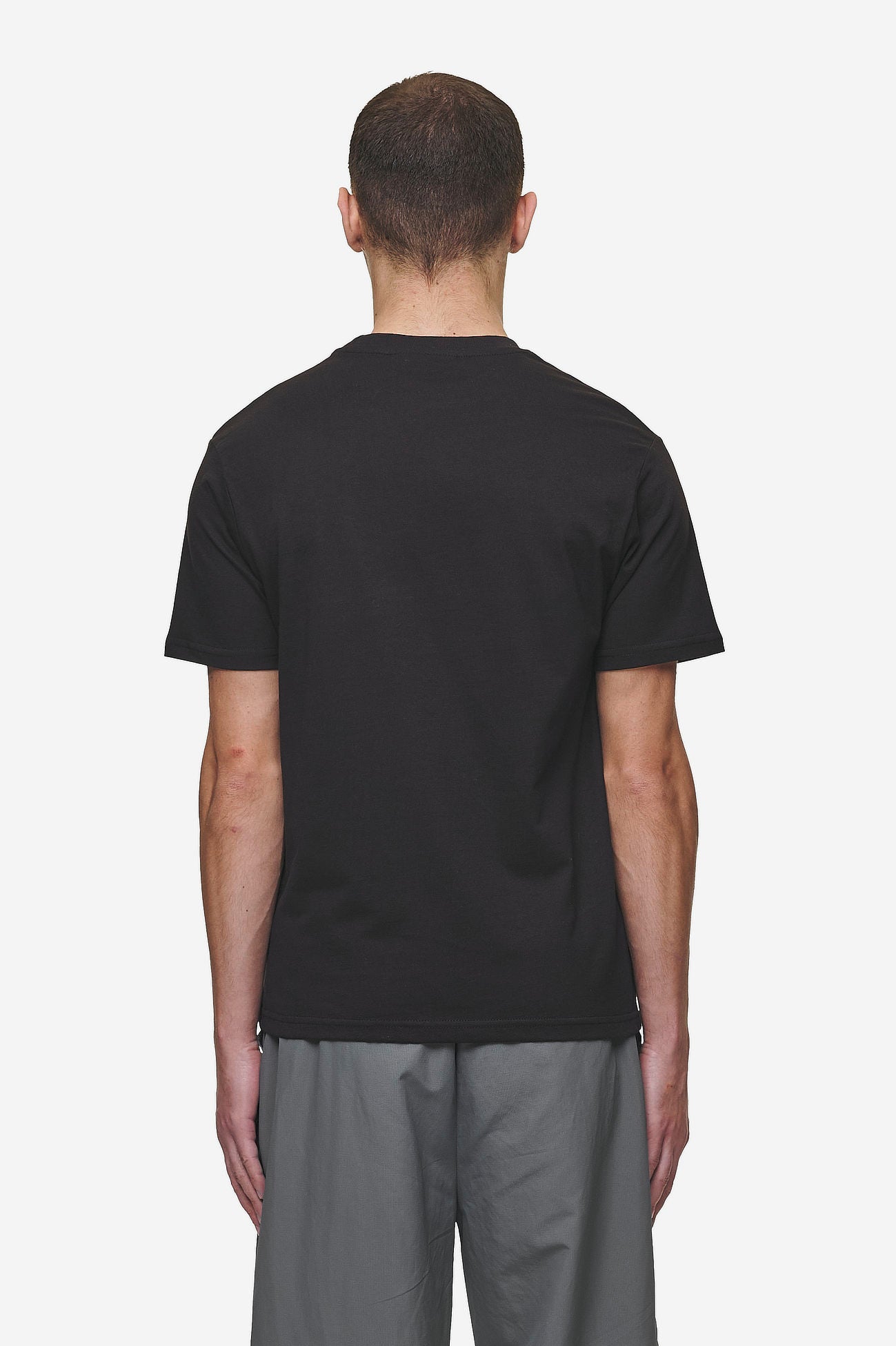 Pegador Bane Slim Tee Washed Black Gegenansicht aus der Most Alive Kollektion für Herren