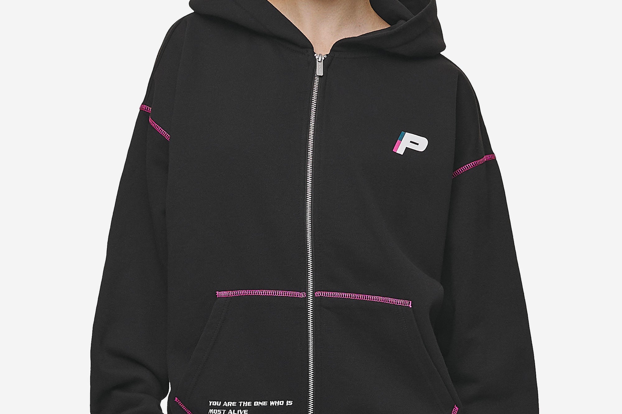 Pegador Jenna Oversized Sweat Jacket Washed Black Hauptansicht aus der Most Alive Kollektion für DaHerren