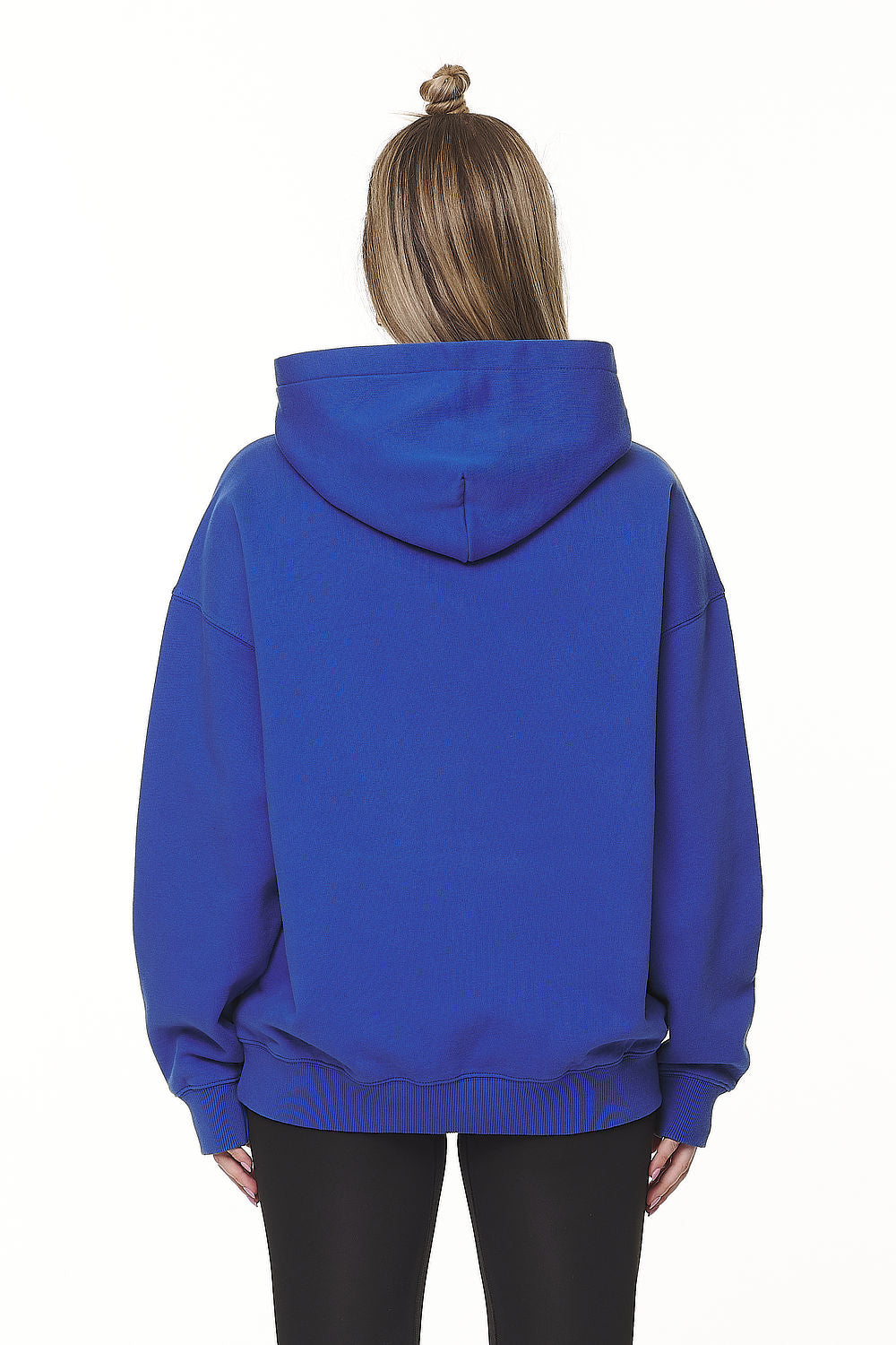Pegador Wayruna Oversized Hoodie Washed True Blue Gegenansicht aus der Never Too Late Kollektion für DaHerren