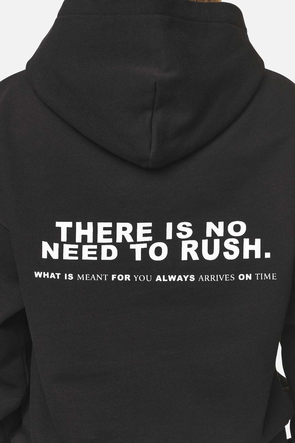 Pegador Paluma Oversized Hoodie Black Detailshot aus der Never Too Late Kollektion für DaHerren