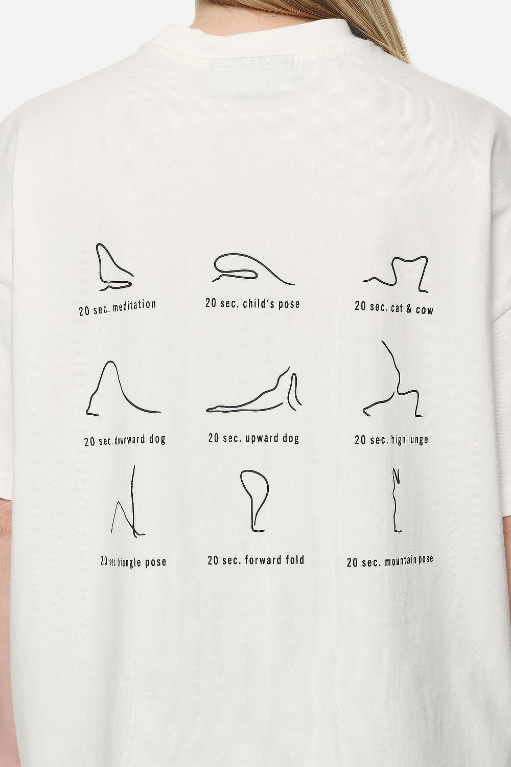 Pegador Idalia Heavy Oversized Tee Washed Coconut Milk Detailshot aus der Never Too Late Kollektion für DaHerren