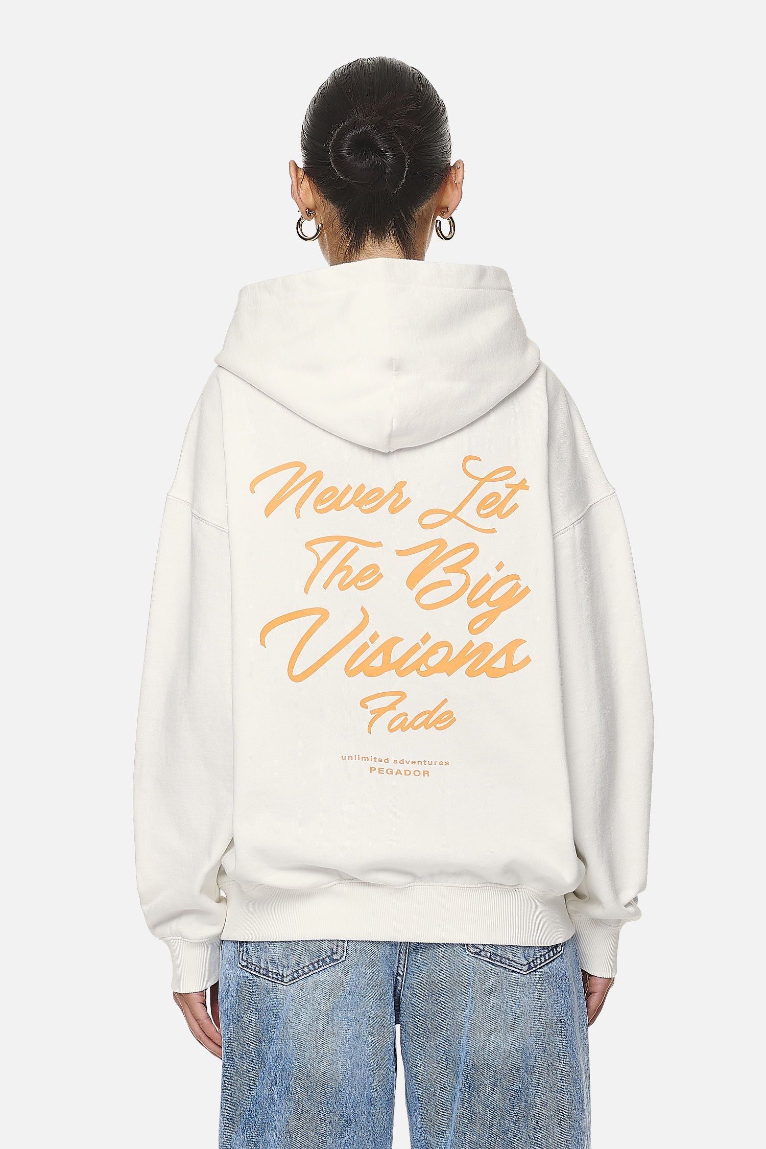 Pegador Berri Oversized Zip Hoodie Washed Coconut Milk Hauptansicht aus der Never Too Late Kollektion für DaHerren