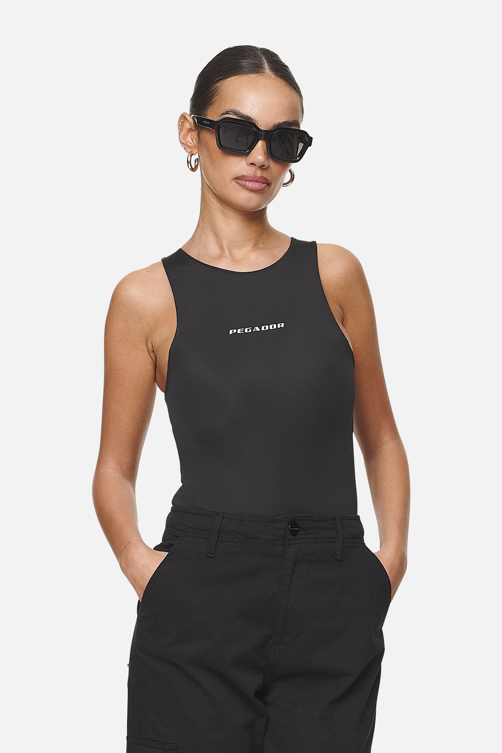 Pegador Maya Bodysuit Black White Hauptansicht aus der Never Too Late Kollektion für DaHerren