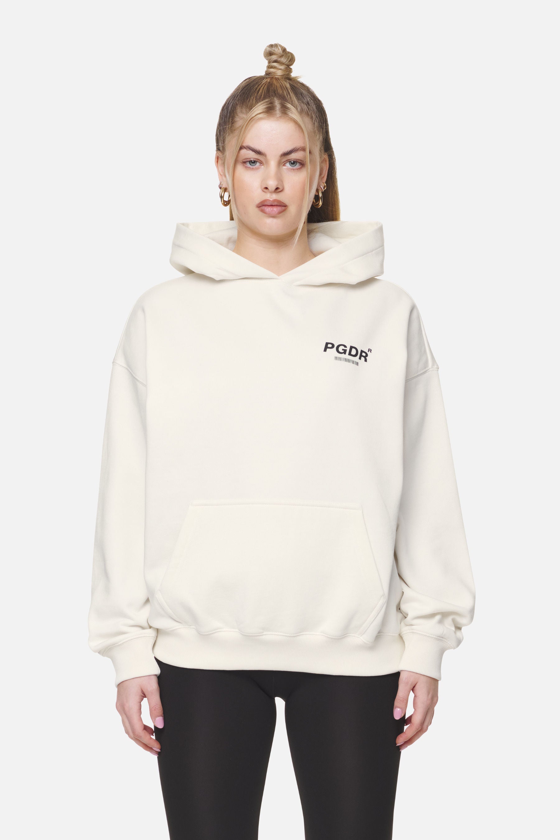 Pegador Cania Oversized Hoodie Washed Coconut Milk Seitenansicht aus der Never Too Late Kollektion für DaHerren