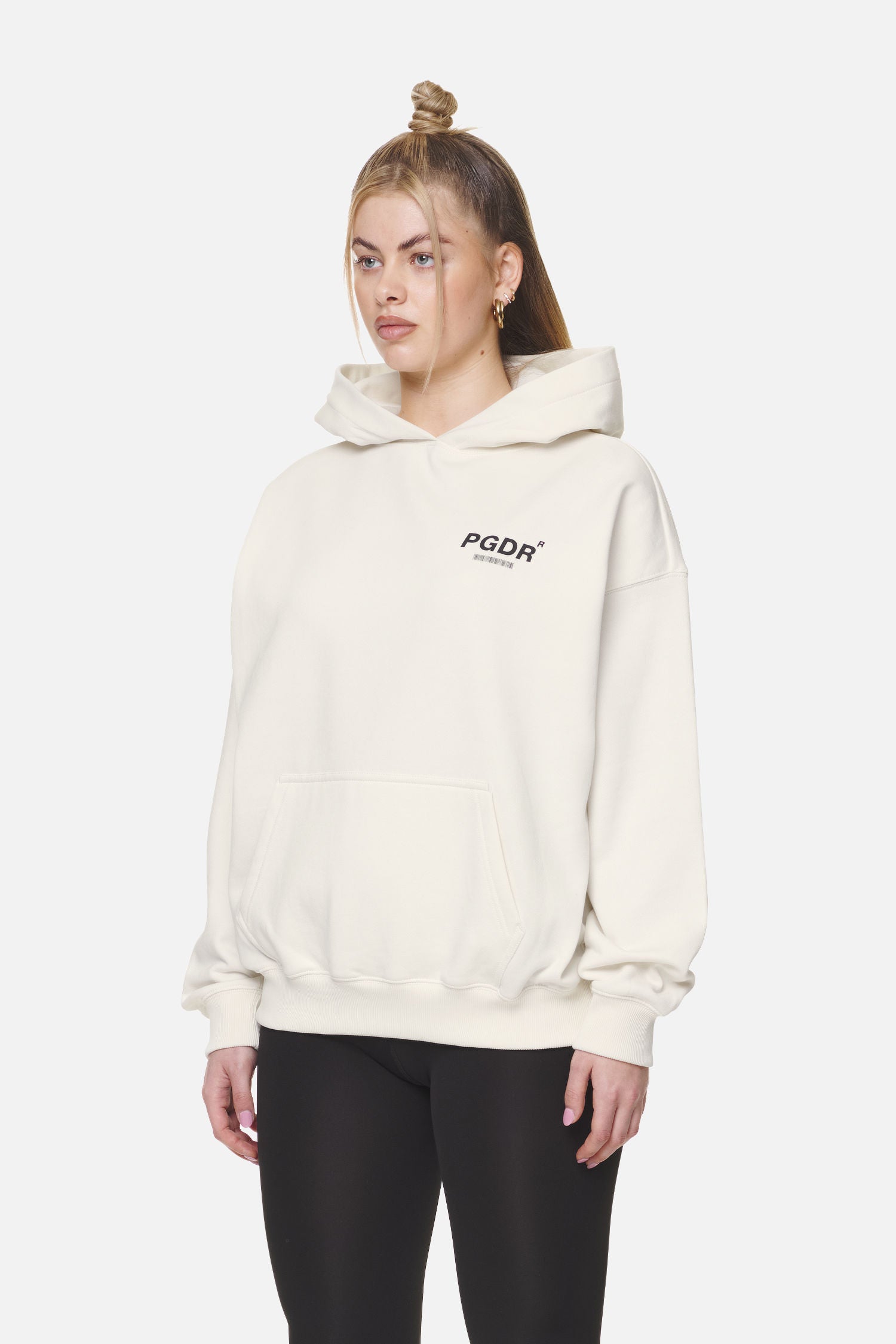Pegador Cania Oversized Hoodie Washed Coconut Milk Gegenansicht aus der Never Too Late Kollektion für DaHerren