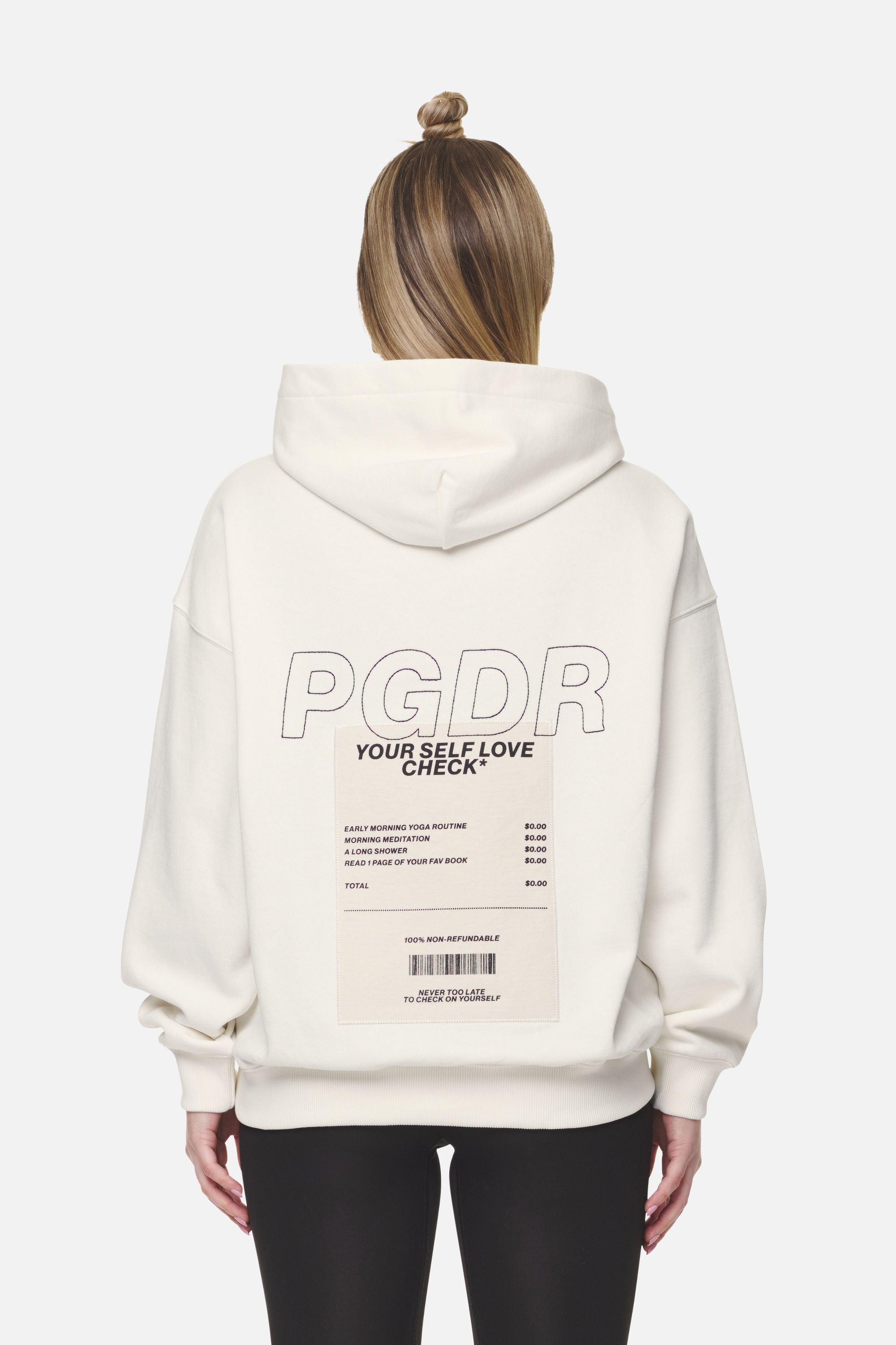Pegador Cania Oversized Hoodie Washed Coconut Milk Detailshot aus der Never Too Late Kollektion für DaHerren