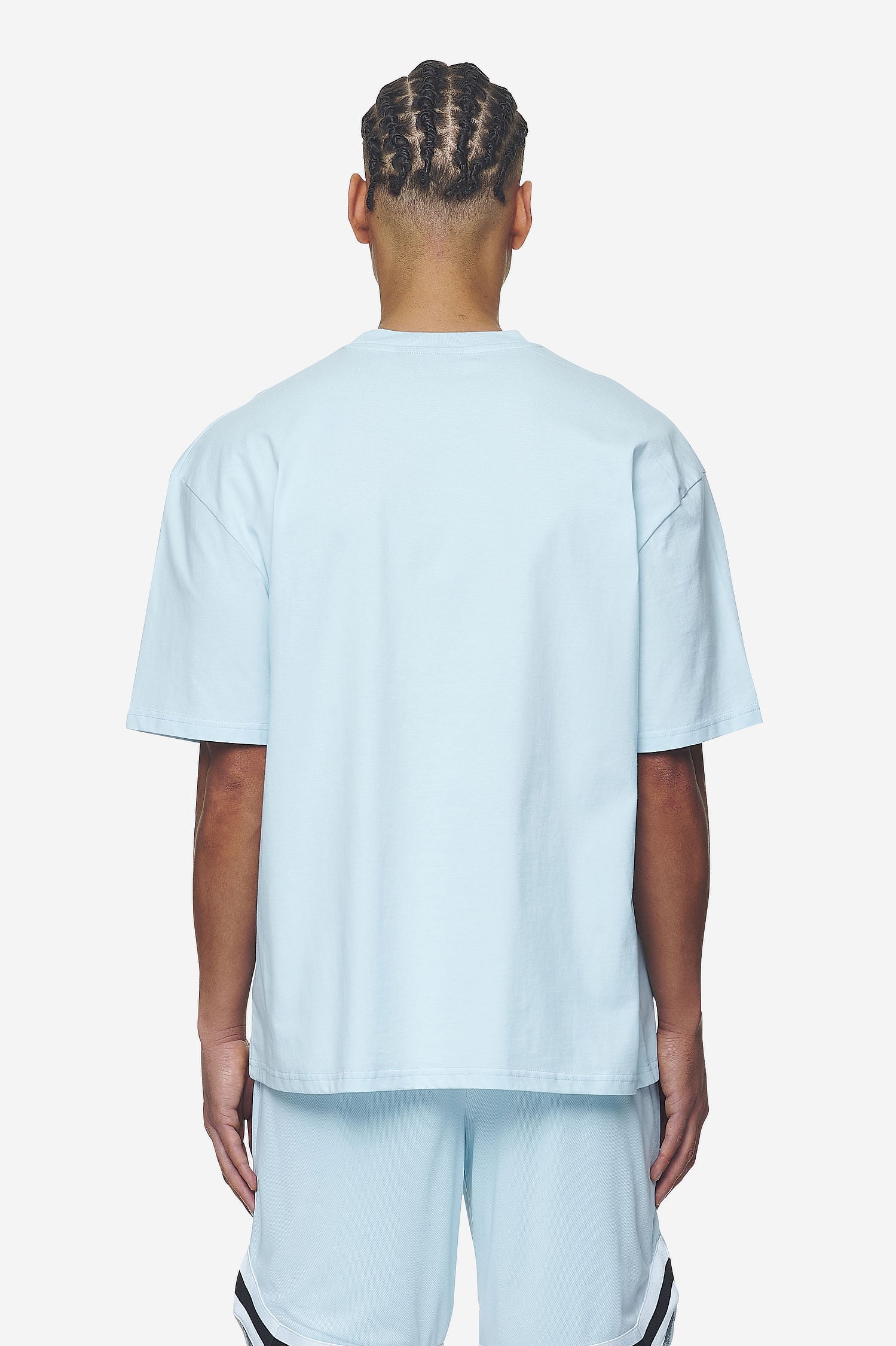 Pegador Cosmo Oversized Tee Washed Baby Blue Gegenansicht aus der Next Wave Kollektion für Herren