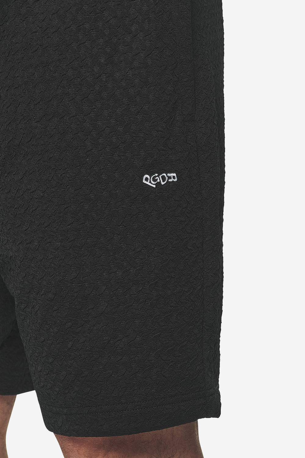 Pegador Wyton Structured Summer Shorts Black Detailshot aus der Next Wave Kollektion für Herren