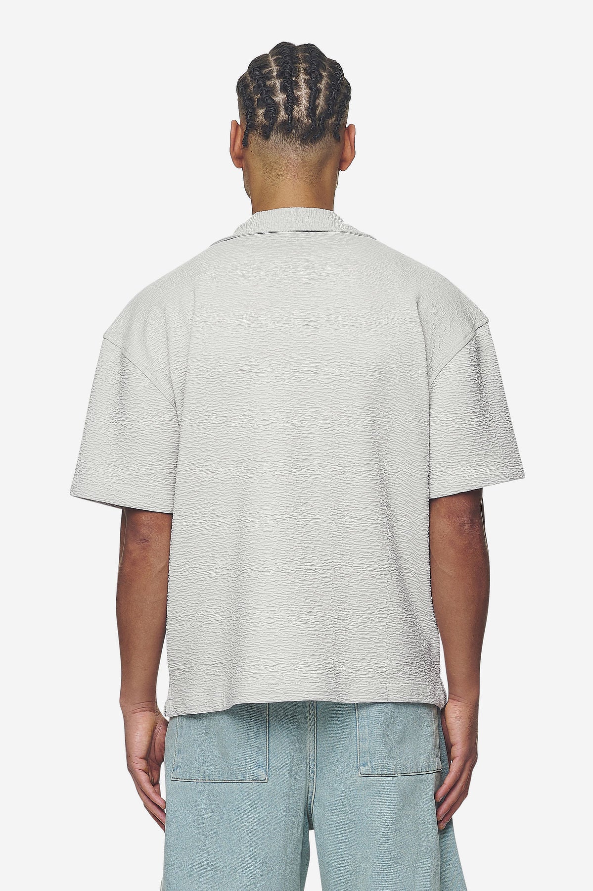 Pegador Acado Summer Shirt Pearl Grey Gegenansicht aus der Next Wave Kollektion für Herren