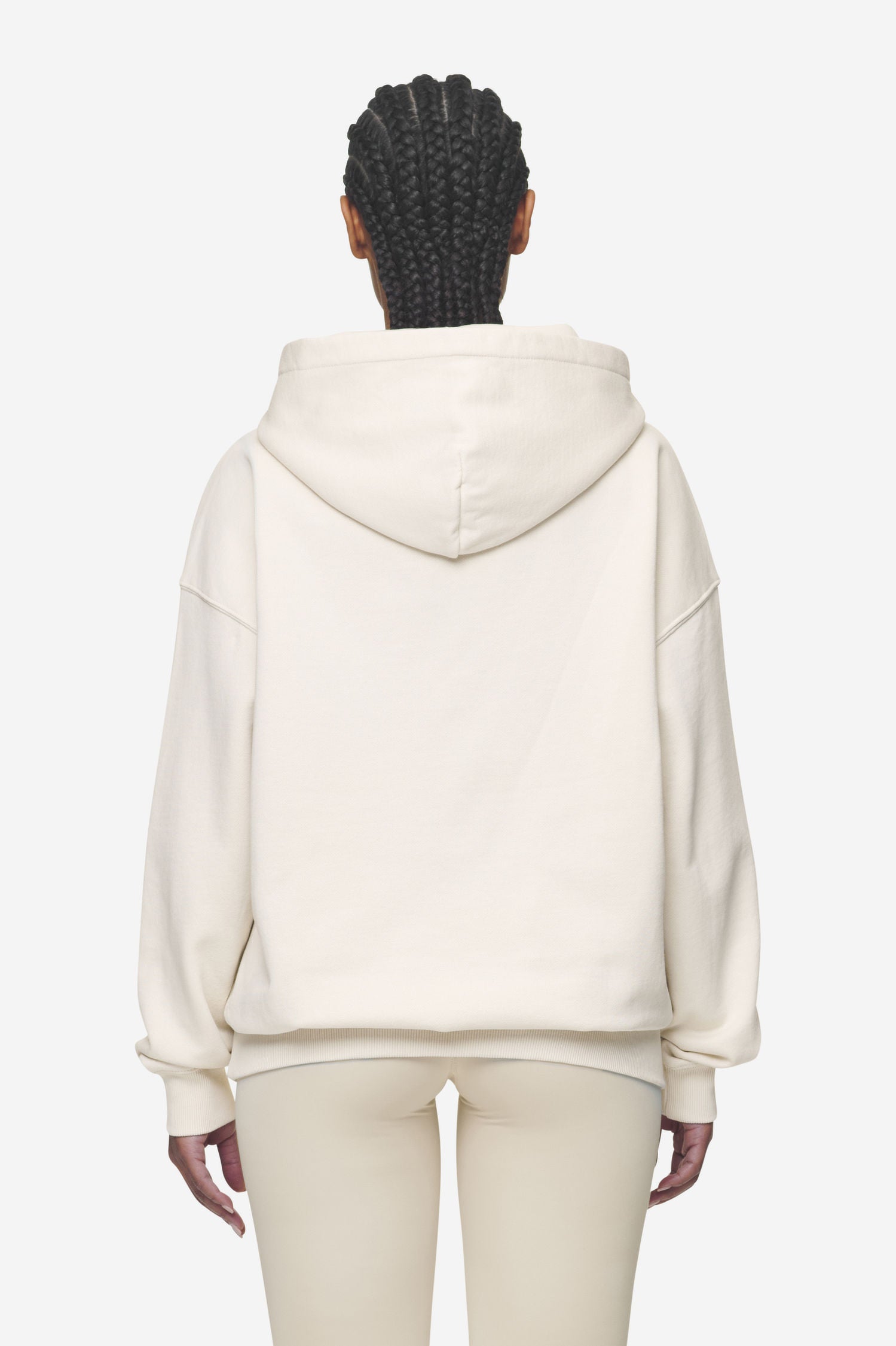 Pegador Clarita Logo Oversized Hoodie Washed Coast Sand White Gum Gegenansicht aus der Next Wave Kollektion für DaHerren