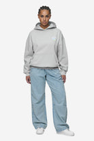 Pegador Lucia Oversized Hoodie Washed Sky Grey Ganzkörper Bild aus der Next Wave Kollektion für DaHerren