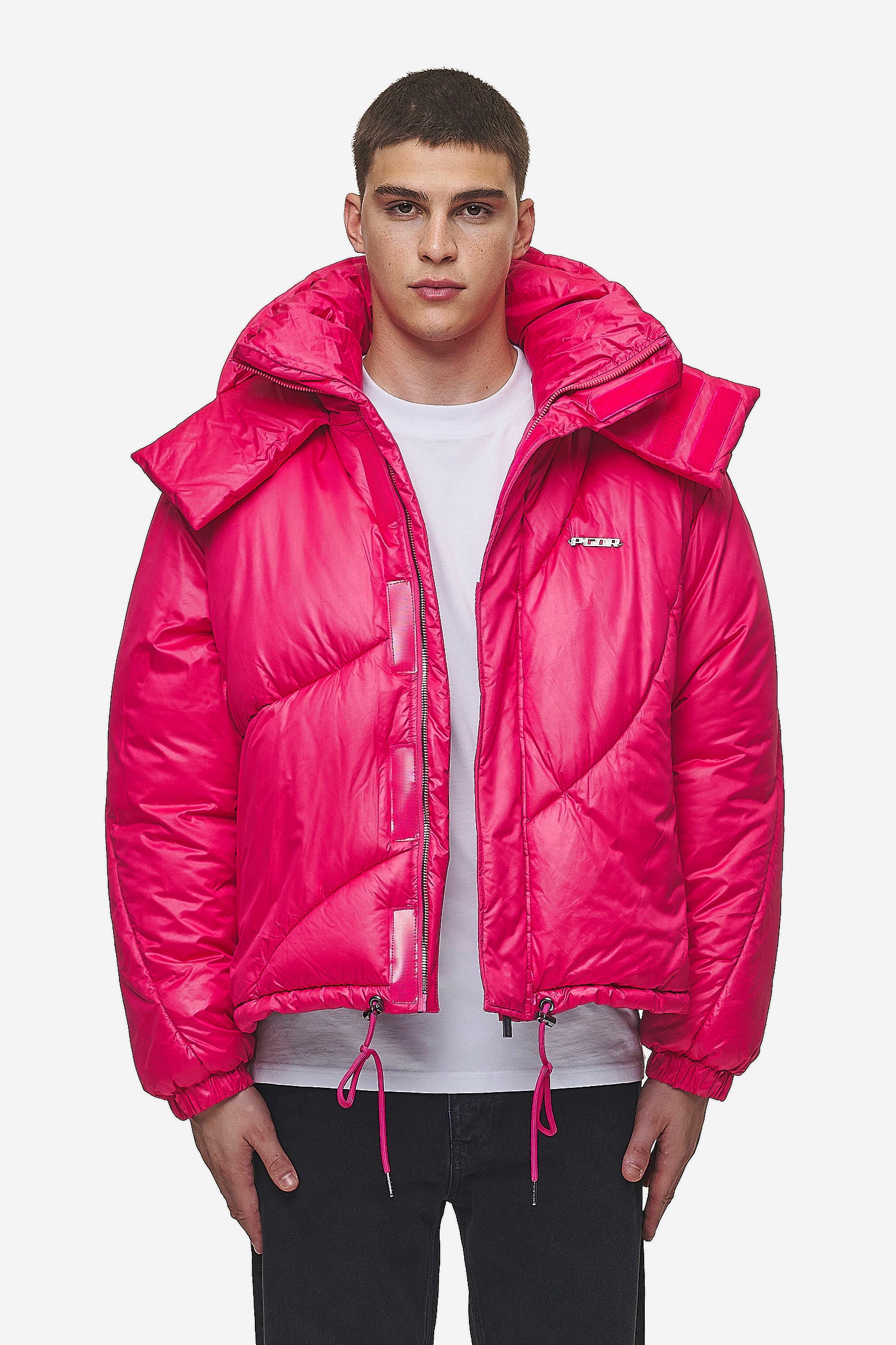 Pegador Henry Vintage Oversized Puffer Jacket Virtual Pink Hauptansicht aus der PEGADOR® Outerwear 24 Kollektion für Herren