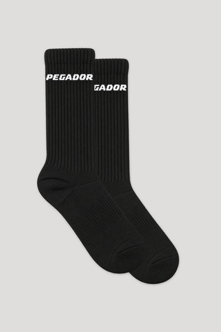 Side Logo Socks Black (Single Pack)