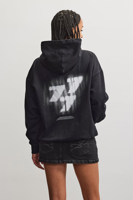Suta Oversized Hoodie Vintage Black