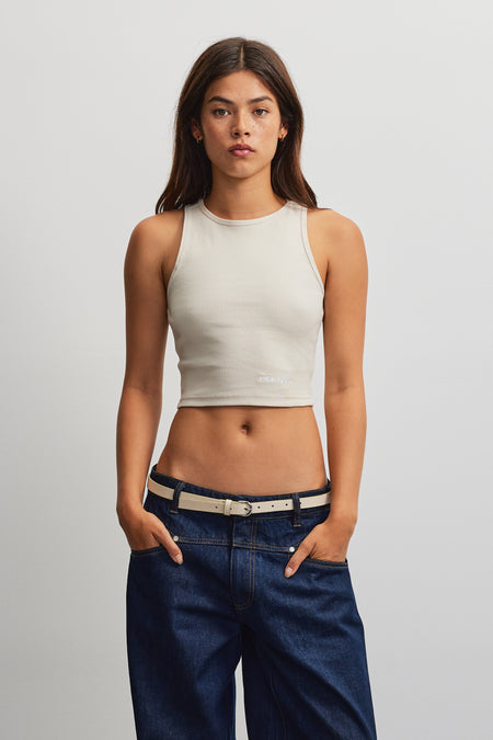 Ayla Crop Top Washed Coast Sand
