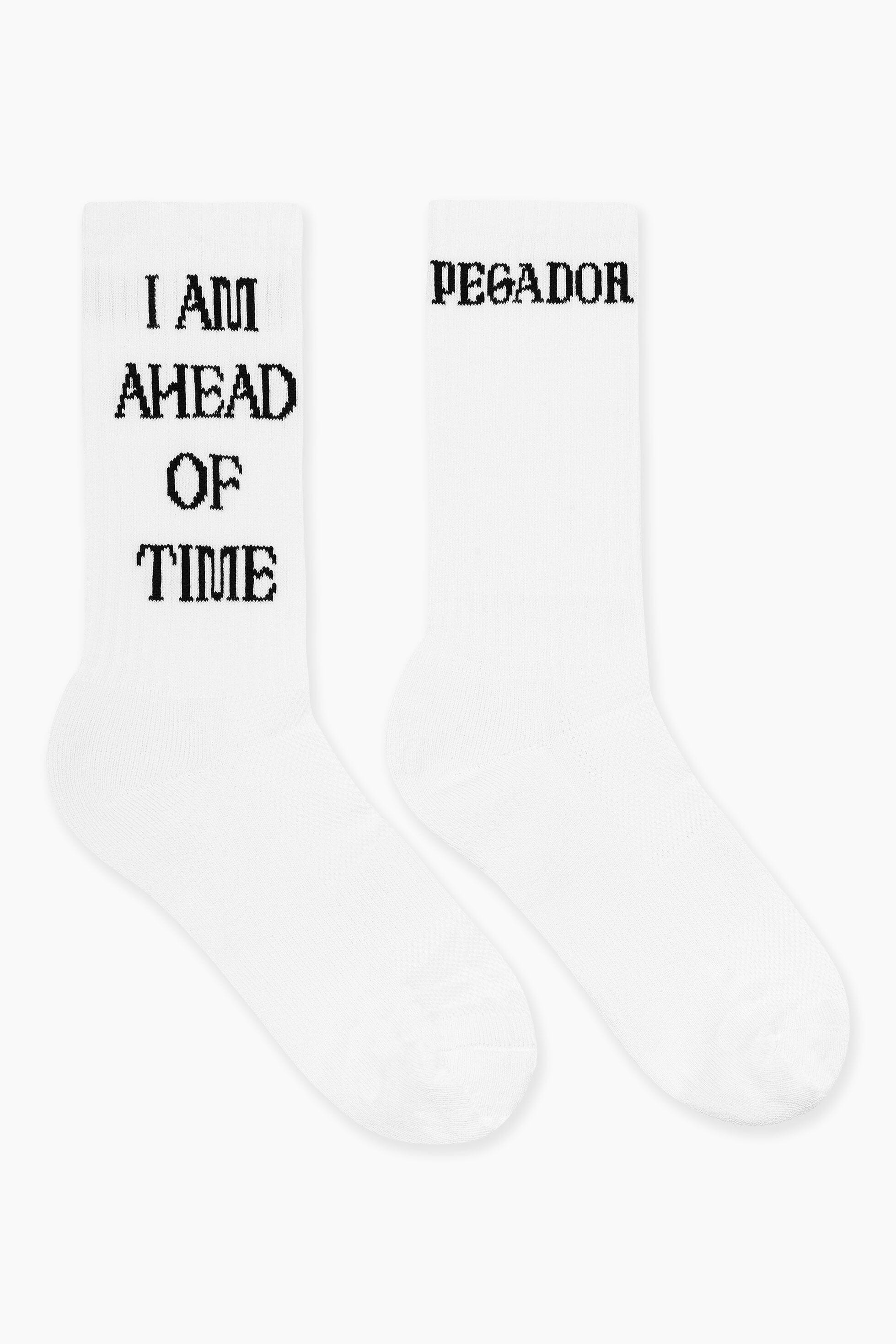 Pegador Kyle Socks White Black Hauptansicht aus der Ahead of Time Kollektion für Herren