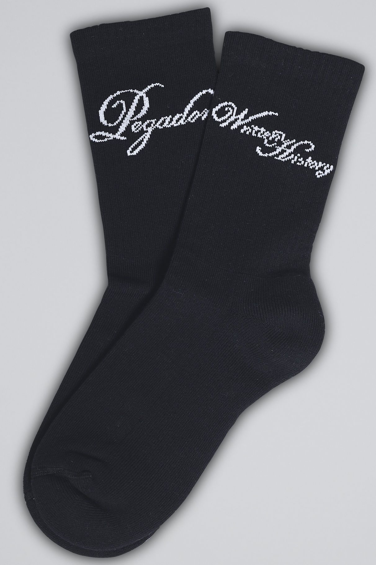 Pegador Written History Socks Black White Hauptansicht aus der Written History Kollektion für Herren