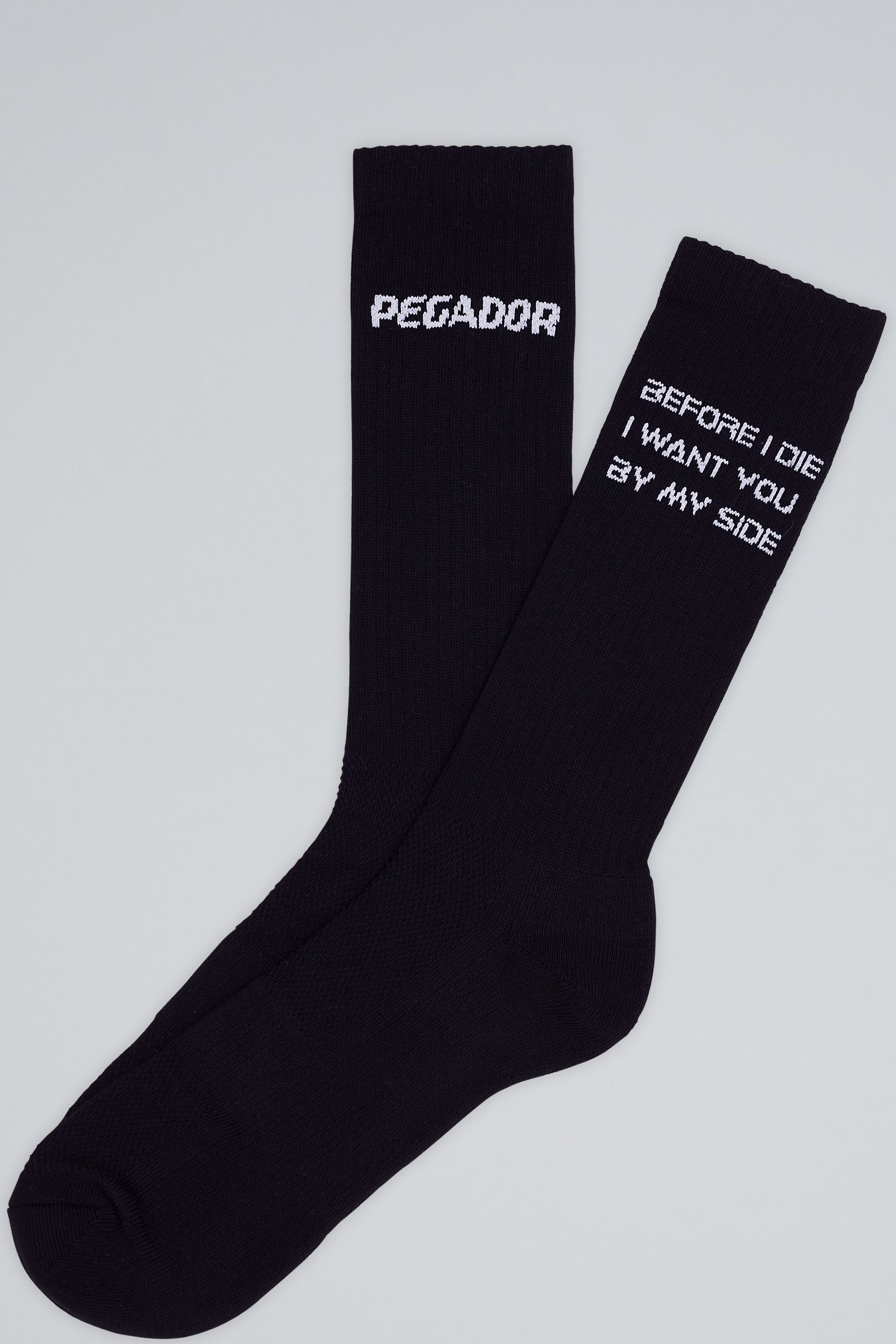 Pegador Before I Die Socks Black White Hauptansicht aus der Love Over Bullets Kollektion für Herren