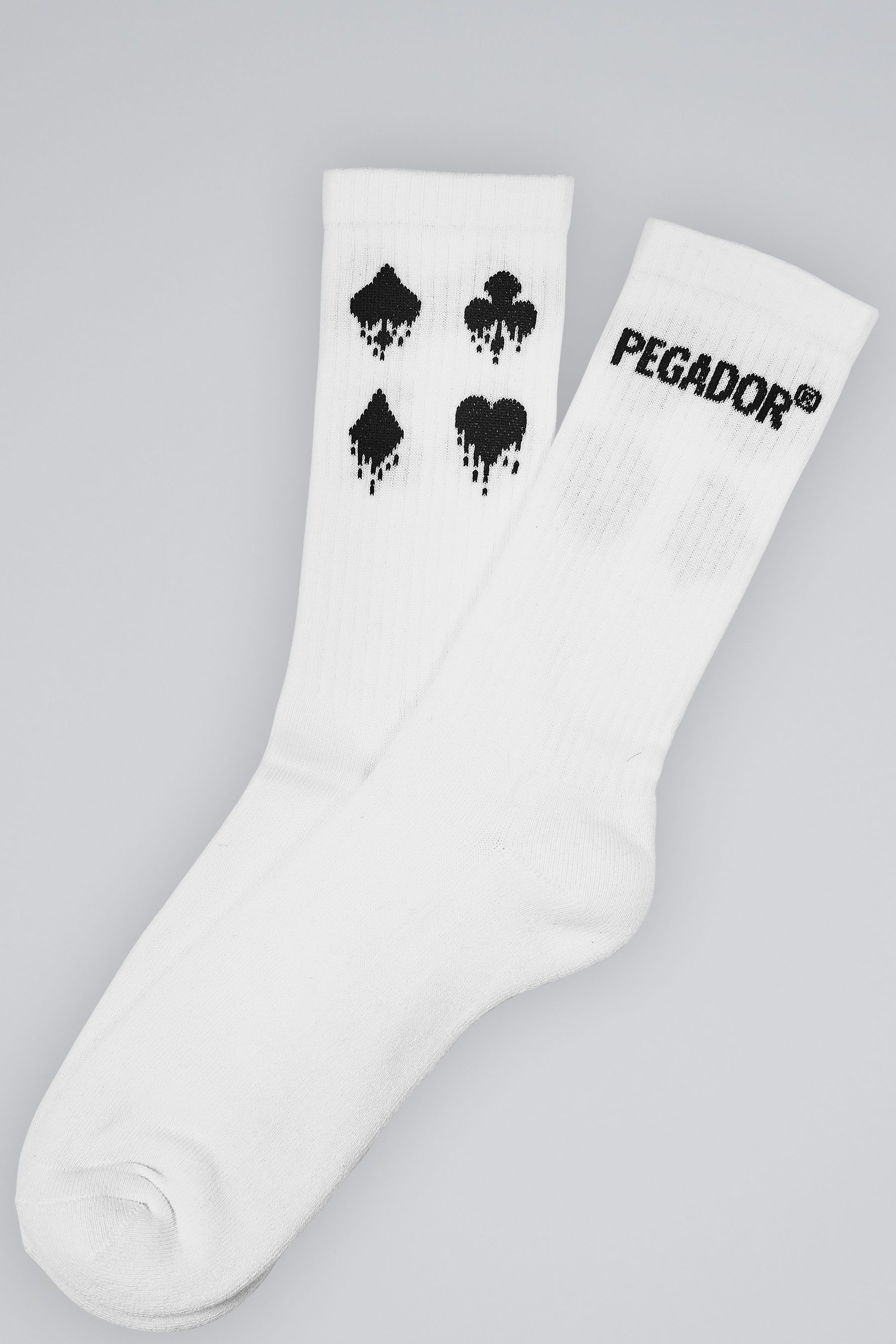 Pegador Peak Socks White Black Hauptansicht aus der All In Kollektion für Herren