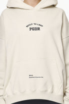 Pegador Harley Oversized Hoodie Vintage Washed Bone White Detailshot aus der Built to Last Kollektion für DaHerren
