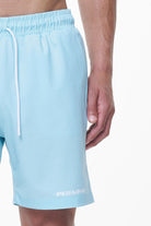 Pegador Logo Swim Shorts Riviera Blue Detailshot aus der Last Minute Kollektion für Herren