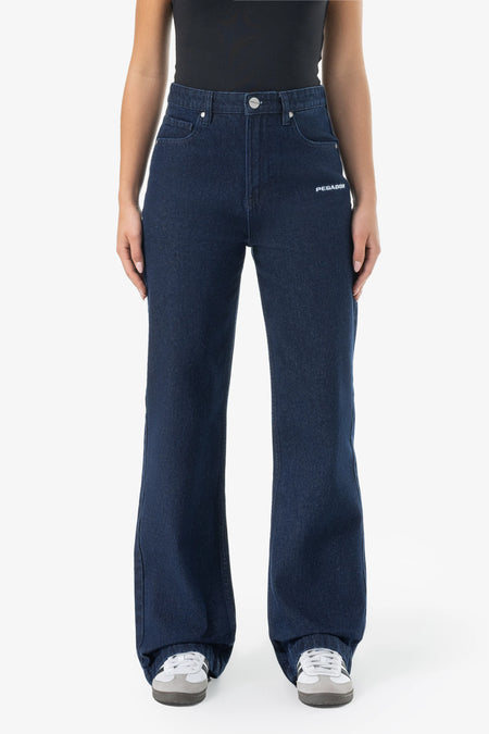 Naddy Wide Leg Jeans Dark Blue