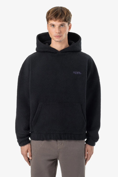 Baye Boxy Fleece Hoodie Black