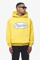 Pegador West Oversized Hoodie Vintage Washed Solar Yellow Hauptansicht aus der Trust The Process Kollektion für Herren