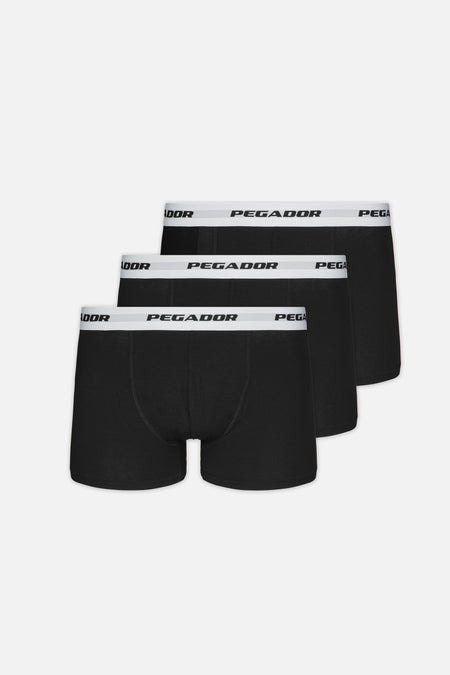 Ango Boxershorts Black White (3 Pack)