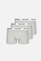 Pegador Ango Boxershorts 3 Pack Grey Melange White Hauptansicht aus der PEGADOR® Kollektion für Herren und Damen