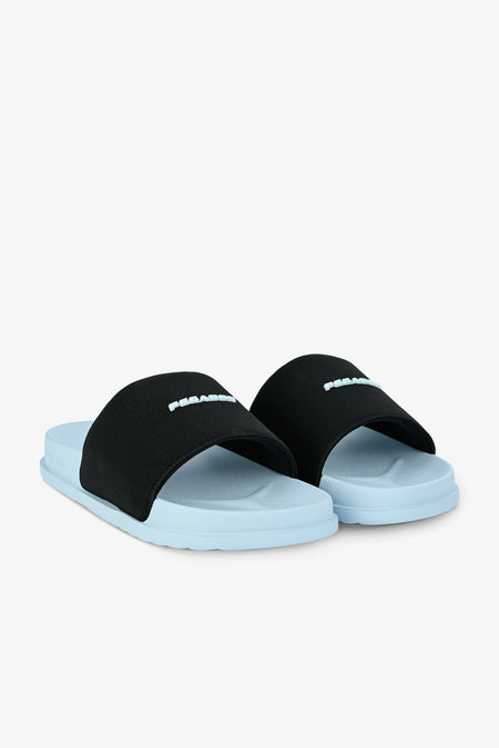 Suna Slide Baby Blue Black Baby Blue
