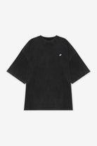 Pegador Leono Boxy Tee Vintage Black Sky Blue Gum Detailshot aus der High summer Kollektion für Herren