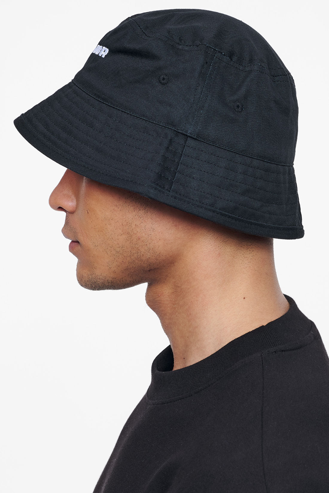 Pegador Logo Cotton Twill Bucket Hat Black Ganzkörper Bild aus der Finer Things Kollektion für Herren