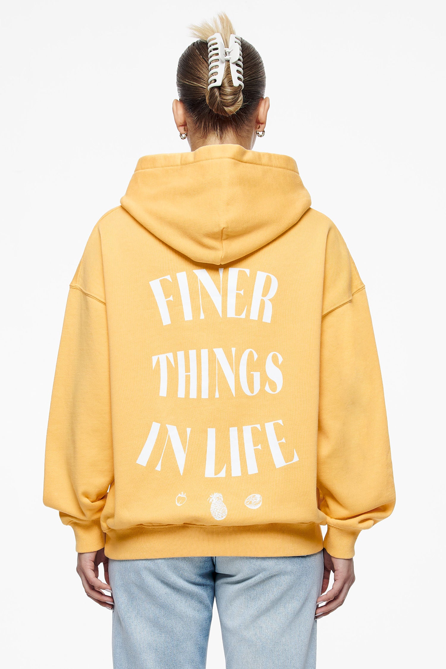 Pegador Roma Oversized Hoodie Vintage Washed Golden Sun Hauptansicht aus der Finer Things Kollektion für DaHerren